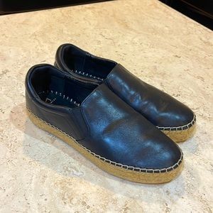 Lightly used mark fisher leather espadrilles